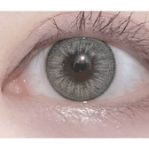 LensVery VeryTok Urban Gray — single-eye close-up showing the contact lens appearance
