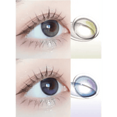 LensVery Wish Ring 1Day Olive Green (10p) colored contact lens, 13.1mm graphic diameter, Daily wear