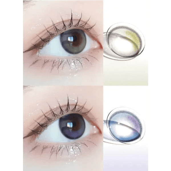 LensVery Wish Ring 1Day Olive Green (10p) colored contact lens, 13.1mm graphic diameter, Daily wear