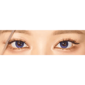 LensVery Wish Ring 1Day Violet (10p) colored contact lens, 13.1mm graphic diameter, Daily wear
