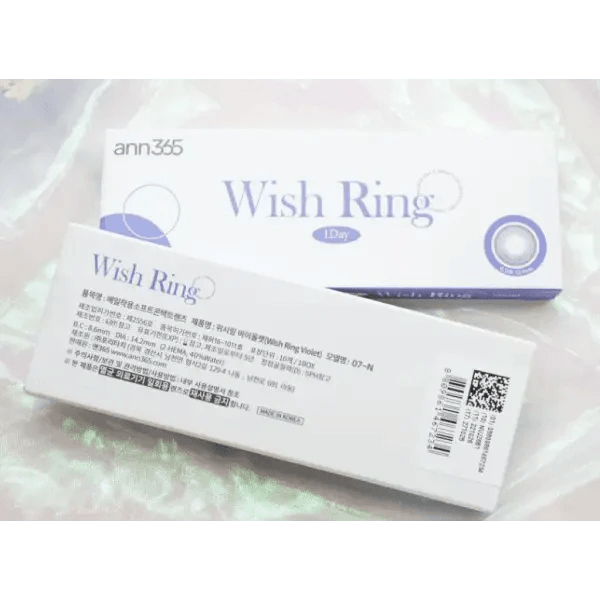 LensVery Wish Ring 1Day Violet (10p) colored contact lens, 13.1mm graphic diameter, Daily wear