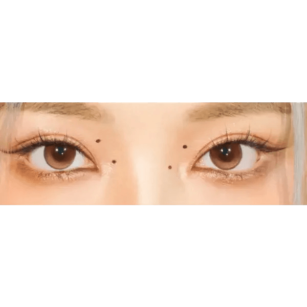 LensVery Wish Ring Beige colored contact lens, 13.1mm graphic diameter, Monthly wear