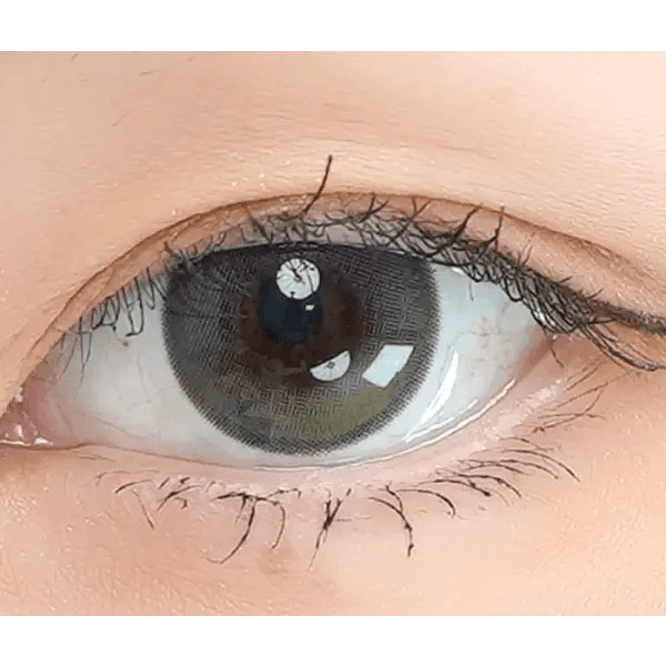 LensVery Wish Ring Olive Green colored contact lens, 13.1mm graphic diameter, Monthly wear
