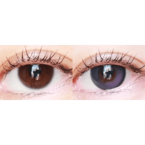 LensVery Wish Ring Violet colored contact lens, 13.1mm graphic diameter, Monthly wear