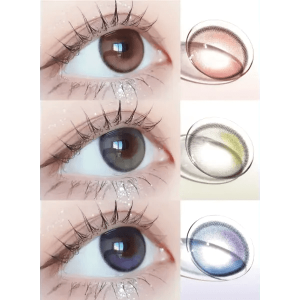 LensVery Wish Ring Violet colored contact lens, 13.1mm graphic diameter, Monthly wear