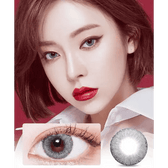 LensVery Wonder Eye Circle Gray — model portrait showing the contact lens look