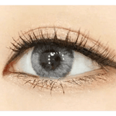 LensVery Wonder Eye Circle Gray — both eyes wearing the contact lenses
