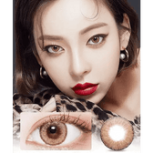 LensVery Wonder Eye Circle Hazel — model portrait showing the contact lens look