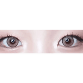 LensVery Wonder Eye Circle Hazel — both eyes wearing the contact lenses