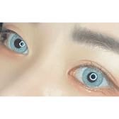 LensVery Wonder Eye Deep Gray — both eyes wearing the contact lenses