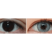 LensVery Wonder Eye Deep Gray — contact lens appearance comparison