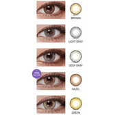 LensVery Wonder Eye Hazel — contact lens appearance comparison