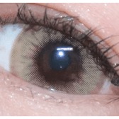 LensVery Wonder Eye Hazel (10p) — single-eye close-up showing the contact lens appearance