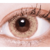 LensVery Wonder Eye Hazel — single-eye close-up showing the contact lens appearance