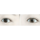 LensVery Wonder Eye Hazel — both eyes wearing the contact lenses
