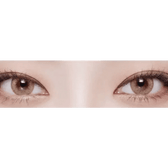 LensVery Wonder Eye Hazel — both eyes wearing the contact lenses