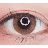 LensVery Wonder Eye Hazel — single-eye close-up showing the contact lens appearance