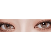 LensVery Wonder Eye Hazel — both eyes wearing the contact lenses