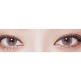 LensVery Wonder Eye Light Gray — both eyes wearing the contact lenses