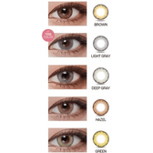 LensVery Wonder Eye Light Gray — contact lens appearance comparison