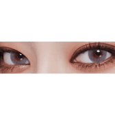 LensVery Wonder Eye Light Gray — both eyes wearing the contact lenses