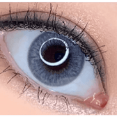 LensVery Wonder Eye Light Gray — single-eye close-up showing the contact lens appearance