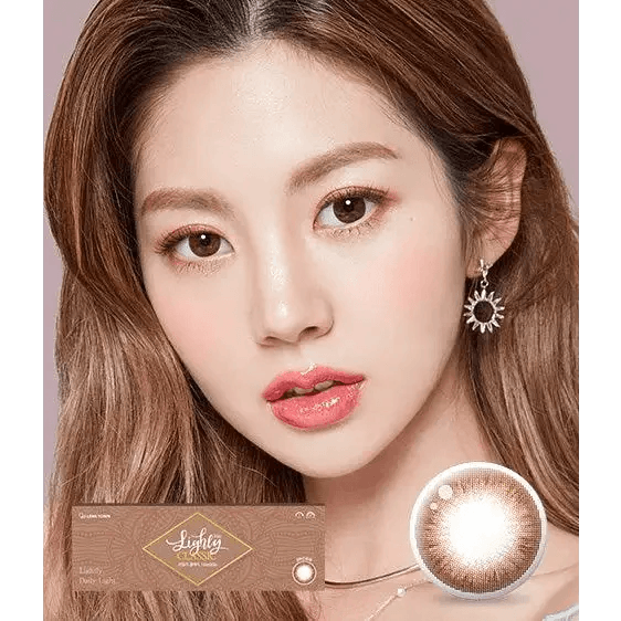 LensTown Lighly Classic Brown (20p) colored contact lens, 13.6mm graphic diameter, Daily wear
