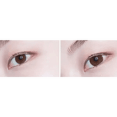 LensTown Lighly Classic Brown (20p) — both eyes wearing the contact lenses