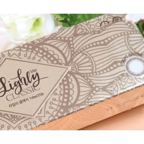LensTown Lighly Classic Light Brown (20p) — contact lens packaging