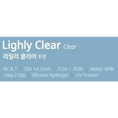 LensTown Lighly Clear 1day (10p) — contact lens product information graphic