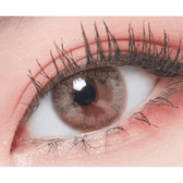 LensTown Lighly Lily Brown (20p) — single-eye close-up showing the contact lens appearance