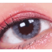 LensTown Lighly Lily Gray (20p) — single-eye close-up showing the contact lens appearance
