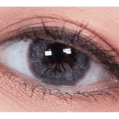 LensTown Lighly Lily Gray (20p) — single-eye close-up showing the contact lens appearance