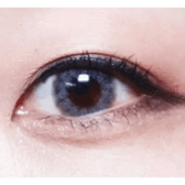 LensTown Lighly Lily Gray (20p) — single-eye close-up showing the contact lens appearance