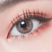 LensTown Lighly Lily Gray (20p) — single-eye close-up showing the contact lens appearance