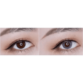LensTown Lighly Lily Gray (20p) — both eyes wearing the contact lenses