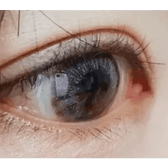 LensTown Lighly Lily Marry Gray (20p) — single-eye close-up showing the contact lens appearance