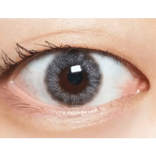 LensTown Lighly Lily Marry Gray (20p) — single-eye close-up showing the contact lens appearance