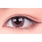 LensTown Lighly Lily Pink (20p) — single-eye close-up showing the contact lens appearance