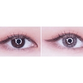 LensTown Lighly Lily Pink (20p) — both eyes wearing the contact lenses