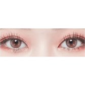 LensTown Lighly Lily Pink (20p) — both eyes wearing the contact lenses