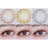 LensTown Lighly Mellow Brown (20p) — contact lens product information graphic