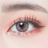 LensTown Lighly Mellow Gray (20p) — single-eye close-up showing the contact lens appearance