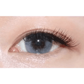 LensTown Lighly Mellow Gray (20p) — single-eye close-up showing the contact lens appearance
