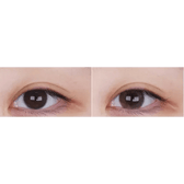 LensTown Lighly Mellow Pink (20p) — both eyes wearing the contact lenses