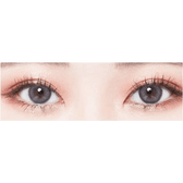 LensTown Lighly Rose Berry (30p) — both eyes wearing the contact lenses