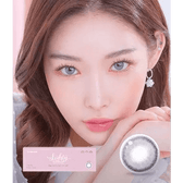 LensTown Lighly Rose Berry (30p) — model portrait showing the contact lens look