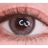 LensTown Lighly Rose Cacao (30p) — single-eye close-up showing the contact lens appearance