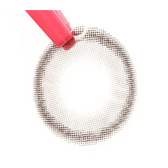 LensTown Lighly Rose Cacao (30p) — contact lens held with tweezers