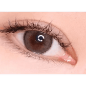 LensTown Lighly Rose Gray (30p) — single-eye close-up showing the contact lens appearance